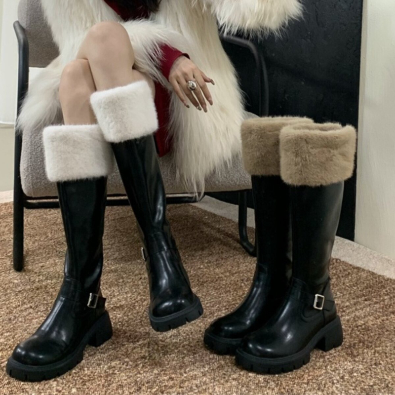 Knee High Boots Women - أحذية نسائية طويلة تصل إلى الركبة،