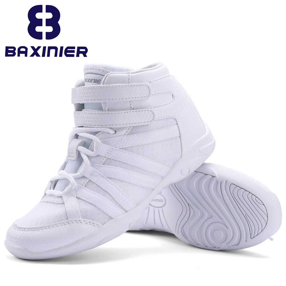 Women Shoes Tennis - أحذية BAXINIER للفتيات باللون الأبيض عالية