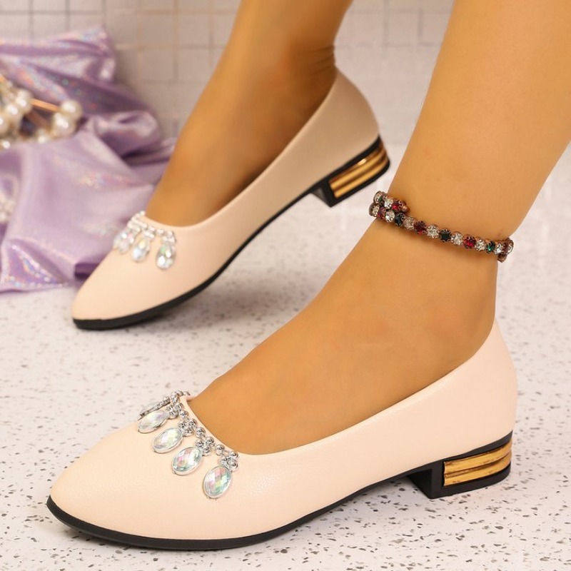Women'S Shoes Clogs - أحذية نسائية مسطحة ذات مقدمة مدببة،