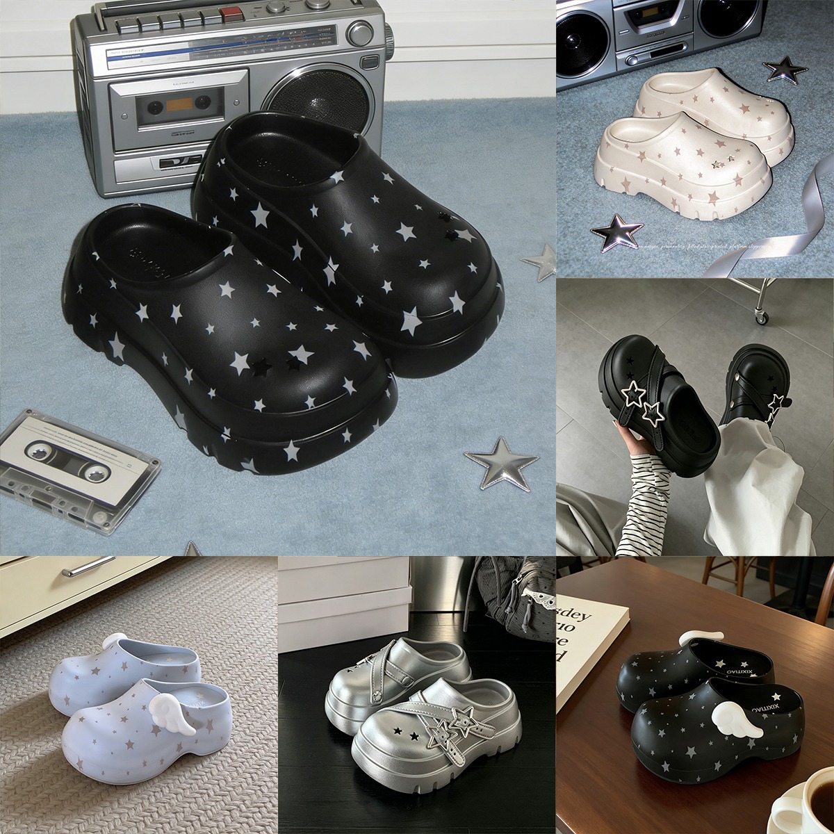 Women'S Shoes Clogs - شباشب نسائية جديدة بتصميم منصة صيفية،