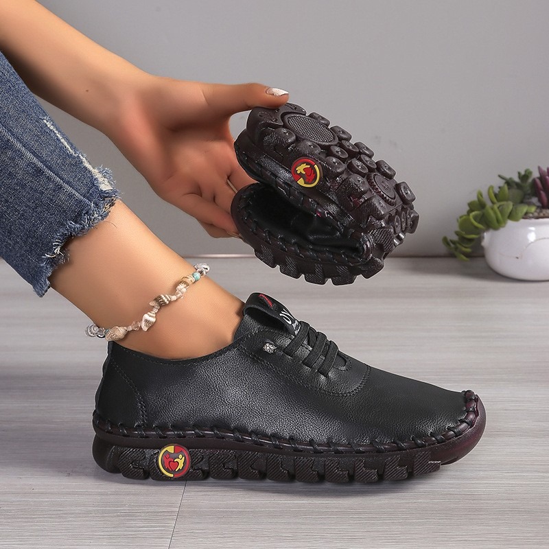أحذية نسائية جلدية كاجوال بربا - مراجعة Oxford Lace Up Women وسعره