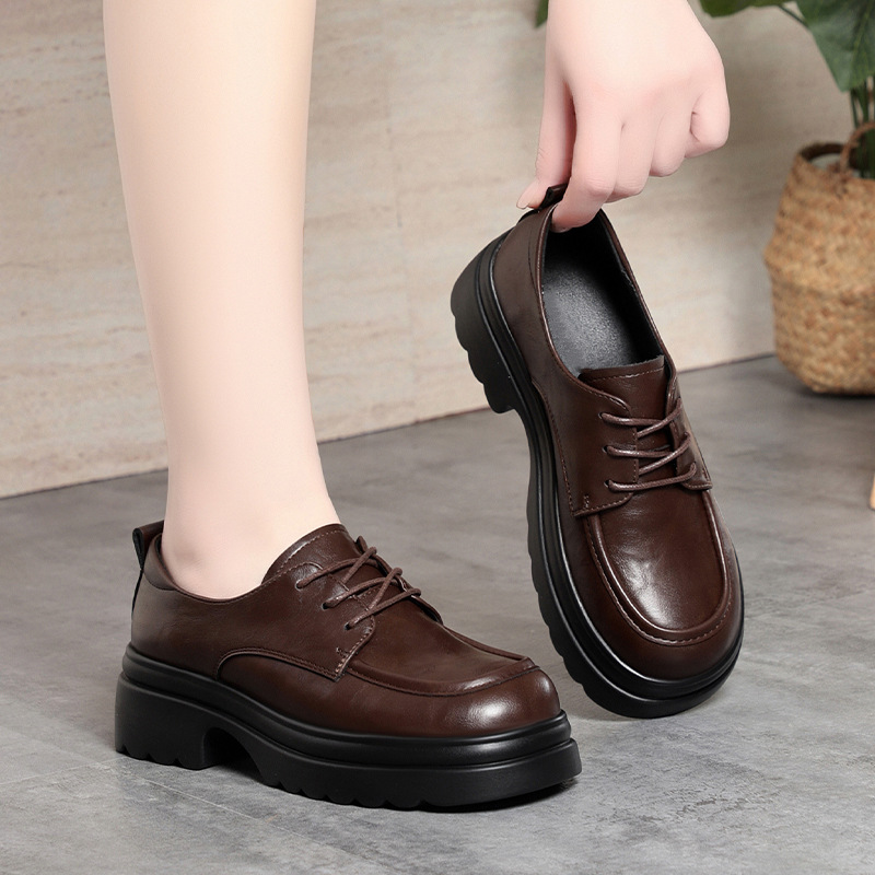 5 سنتيمتر خمر الفم العميق لينة - مراجعة Oxford Lace Up Women وسعره
